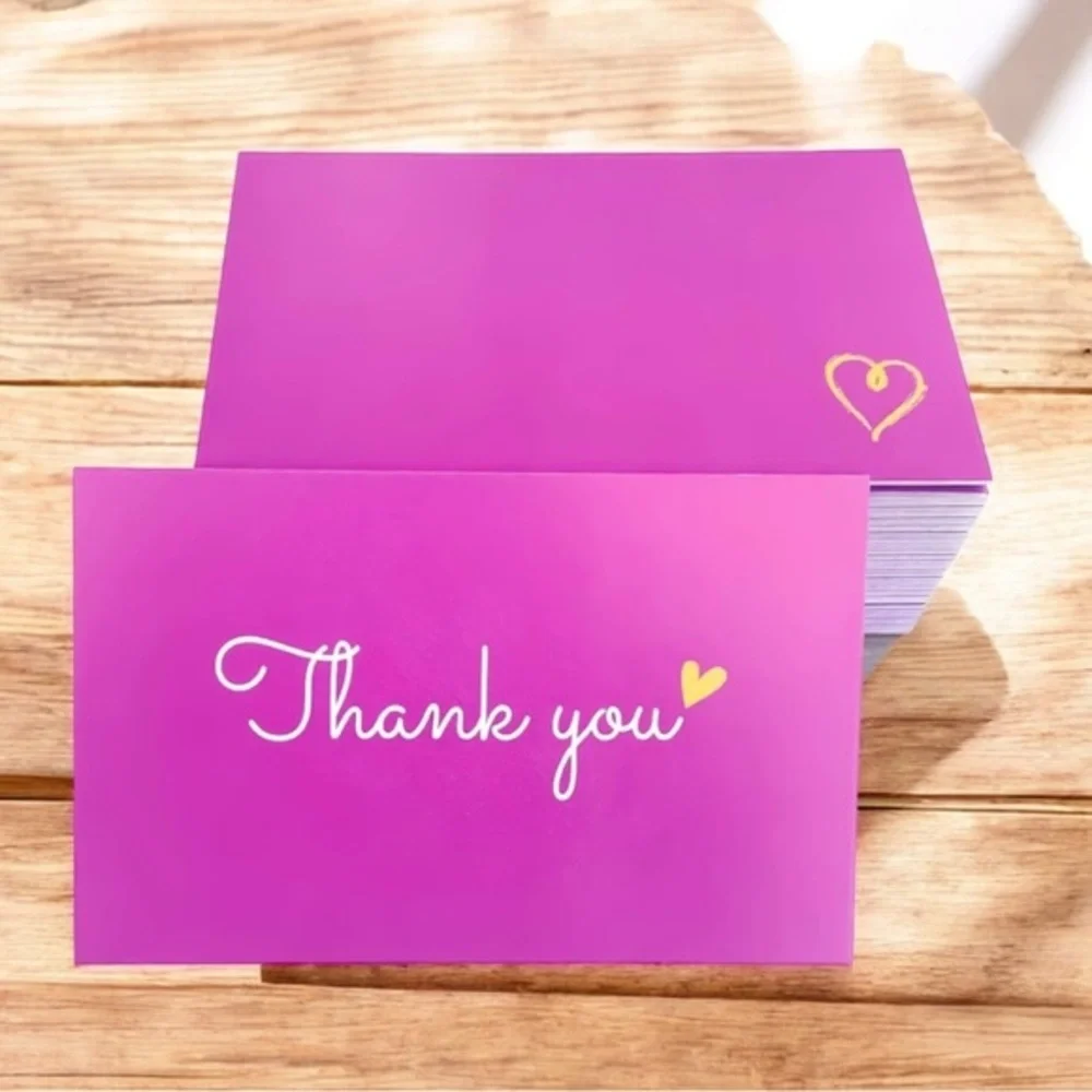 20 Thank You Cards (Business Card Size)